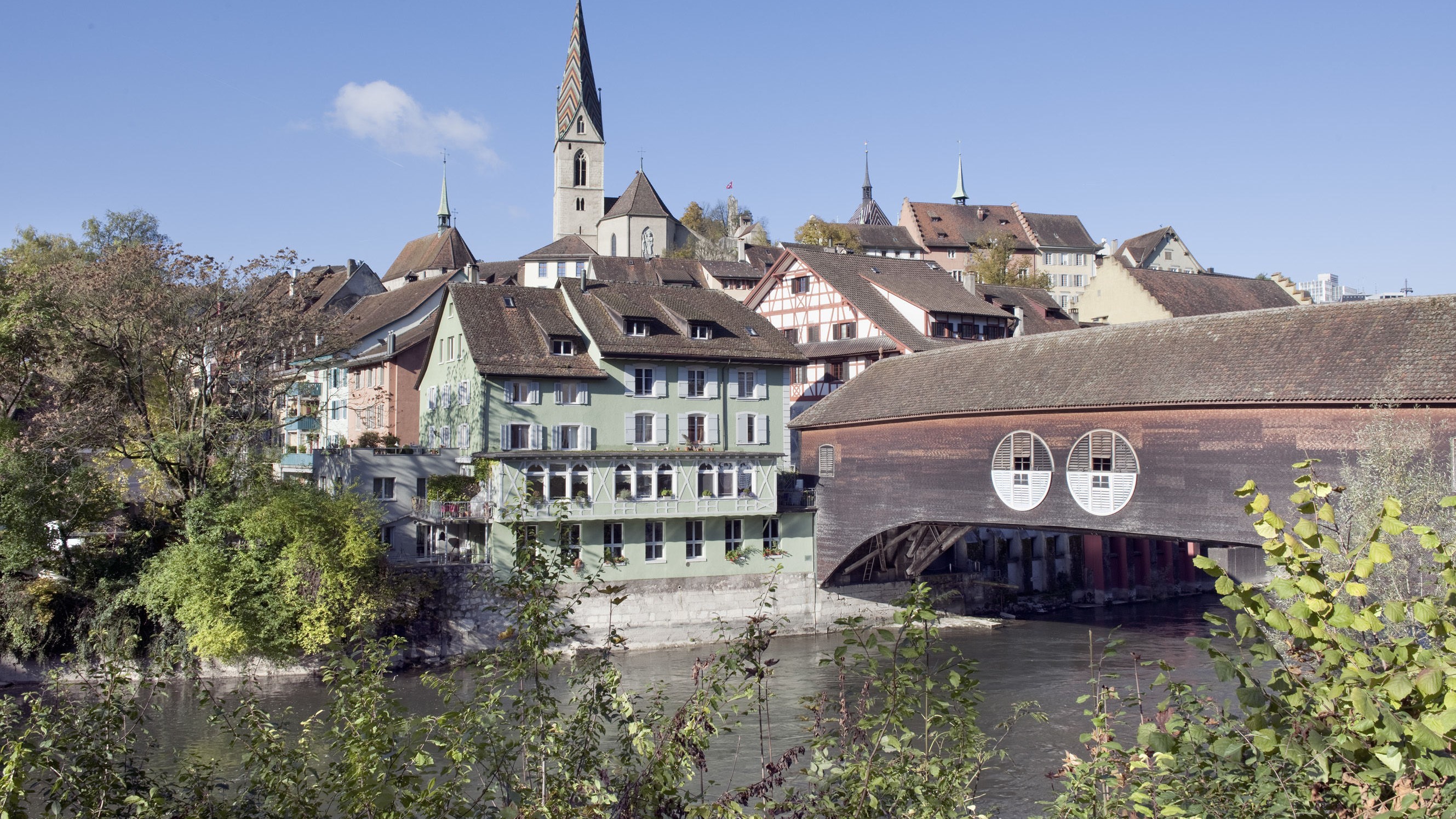 Holzbrücke Baden - Sehenswürdigkeiten in Baden